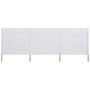 Voir la diapositive 3 : VIDAXL Paravent 3 panneaux Tissu 400 x 120 cm Blanc