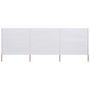 Voir la diapositive 3 : VIDAXL Paravent 3 panneaux Tissu 400 x 120 cm Blanc