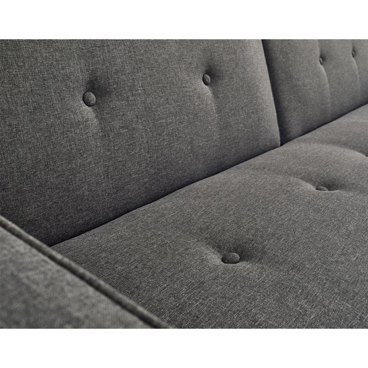 BEST MOBILIER Babylone - canapé convertible clic-clac - 2 places - en tissu