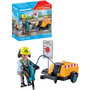 Voir la diapositive 2 : PLAYMOBIL 71752 Ouvrier avec marteau-piqueur et signalisation