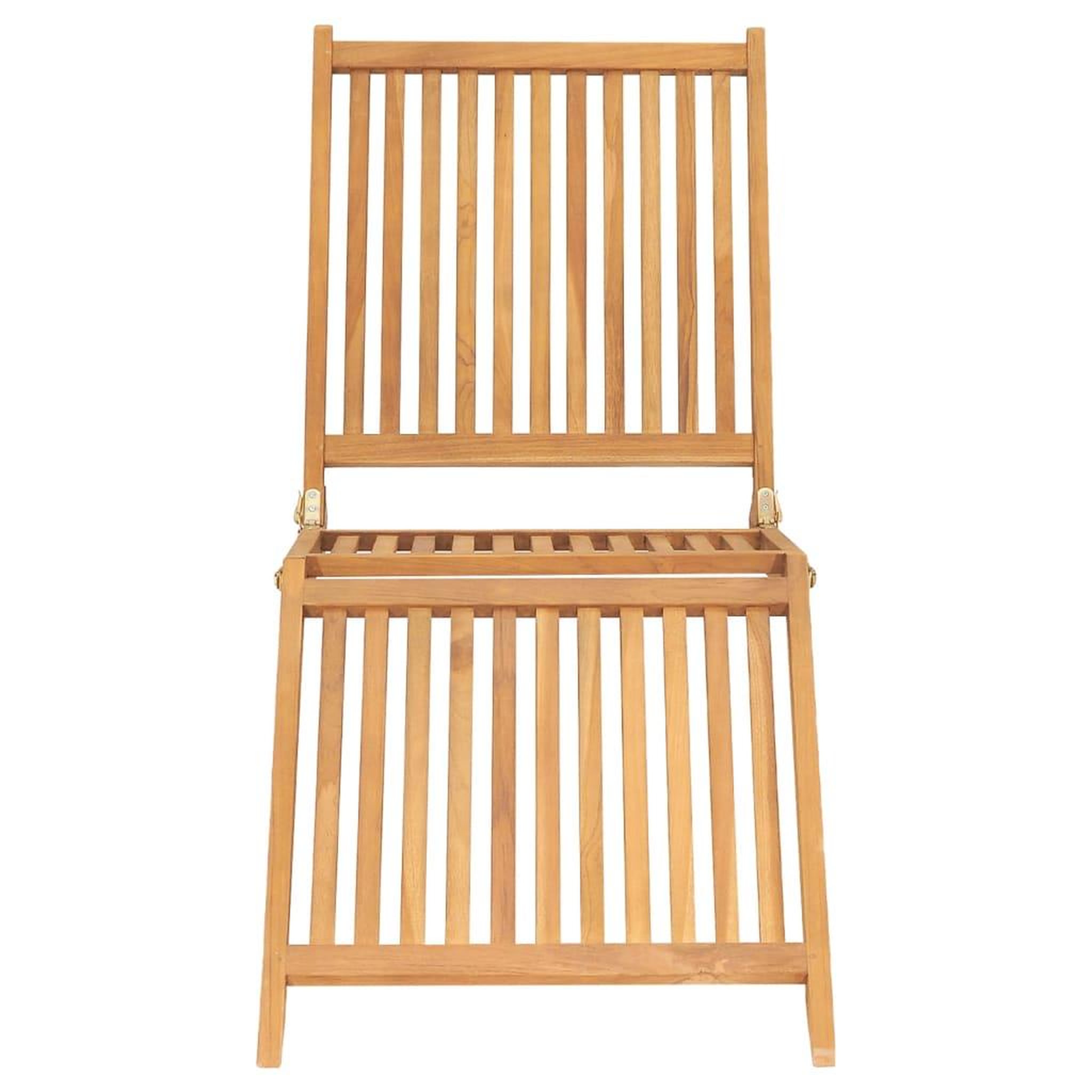 Voir la diapositive 4 : VIDAXL Chaise longue bois de teck solide