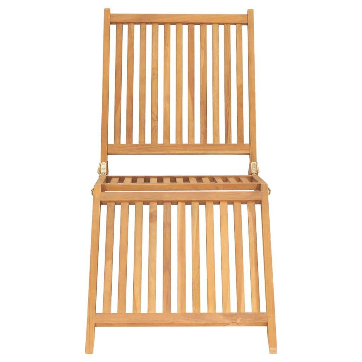 VIDAXL Chaise longue bois de teck solide