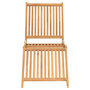 Voir la diapositive 4 : VIDAXL Chaise longue bois de teck solide