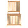 Voir la diapositive 4 : VIDAXL Chaise longue bois de teck solide