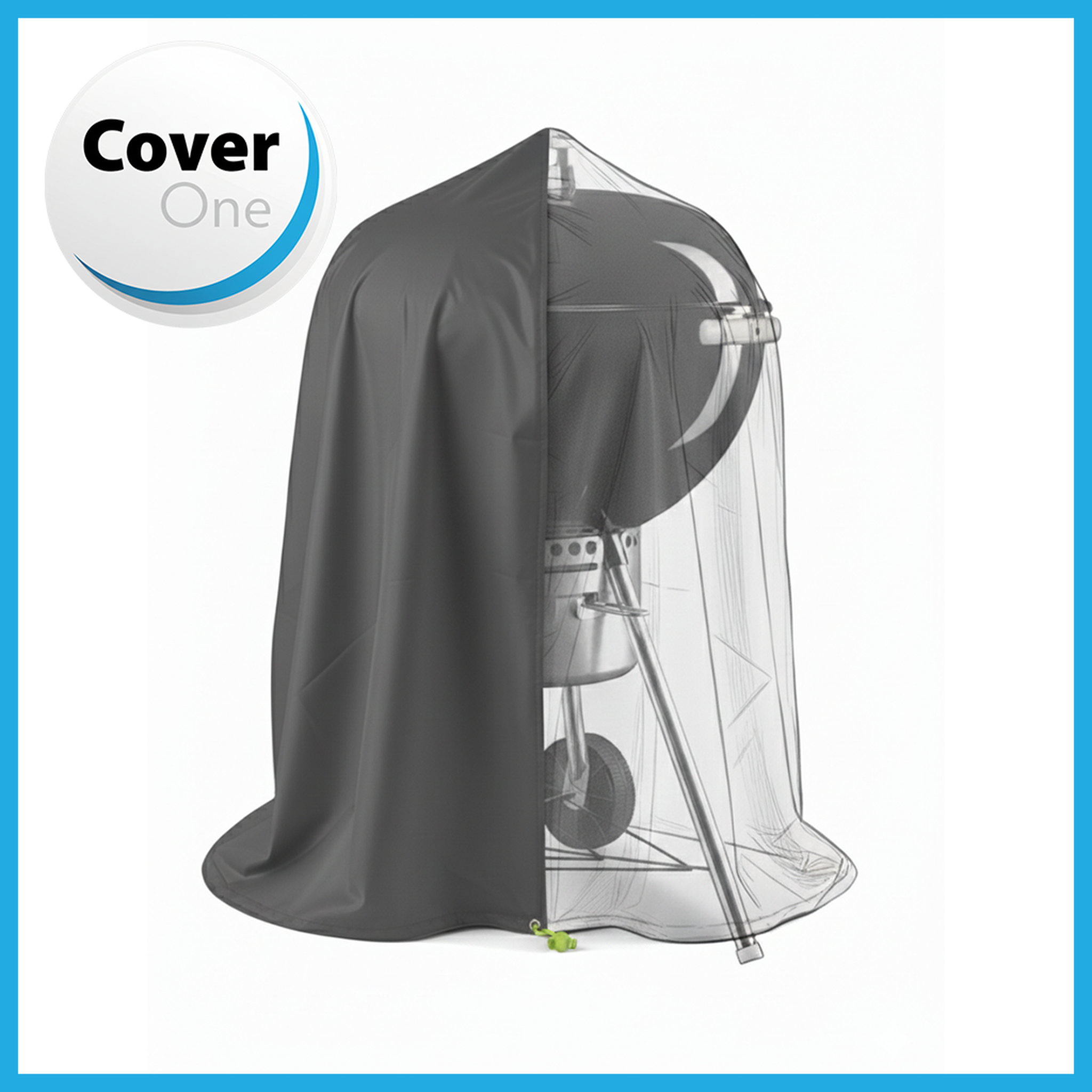 Voir la diapositive 2 : Jardiline Housse BARBECUE ROND - Ø 70 x 80 cm - Cover One