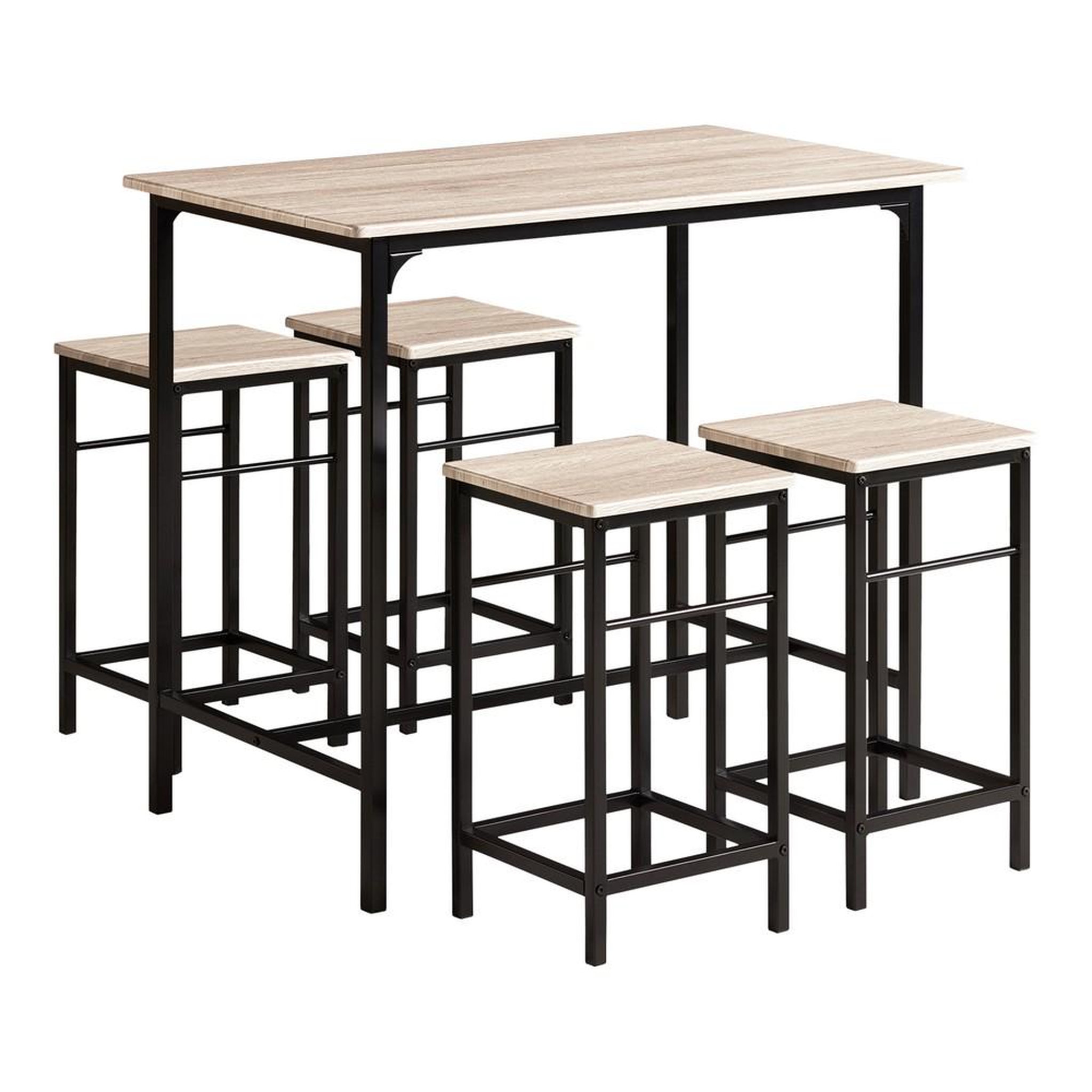 Voir la diapositive 1 : SOBUY SoBuy - Ensemble Table Et 4 Tabourets - Industriel - OGT11