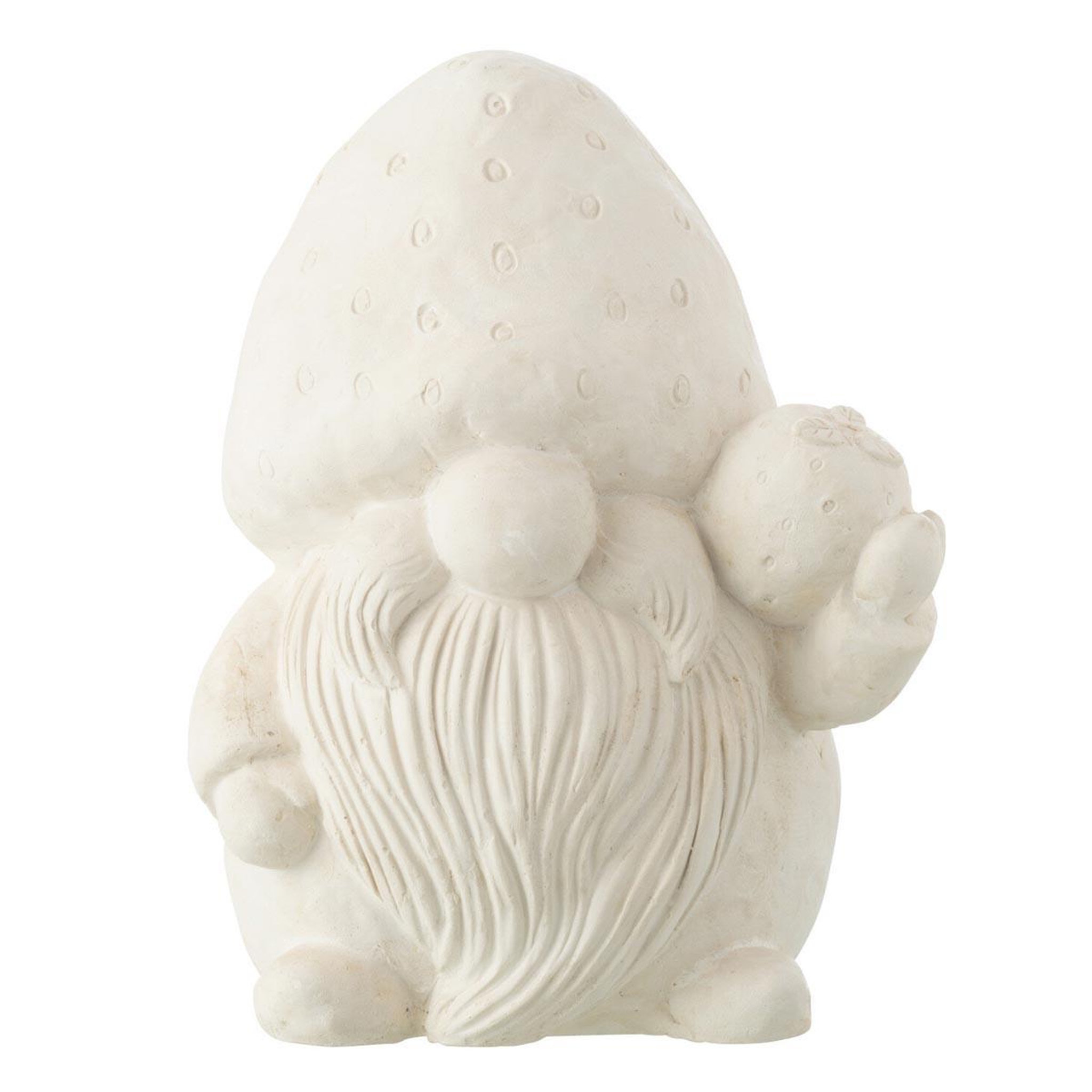 J-LINE Statue déco extérieur  lutin  34cm beige