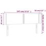 Voir la diapositive 6 : VIDAXL Tete de lit a LED Rose 147x16x78/88 cm Velours