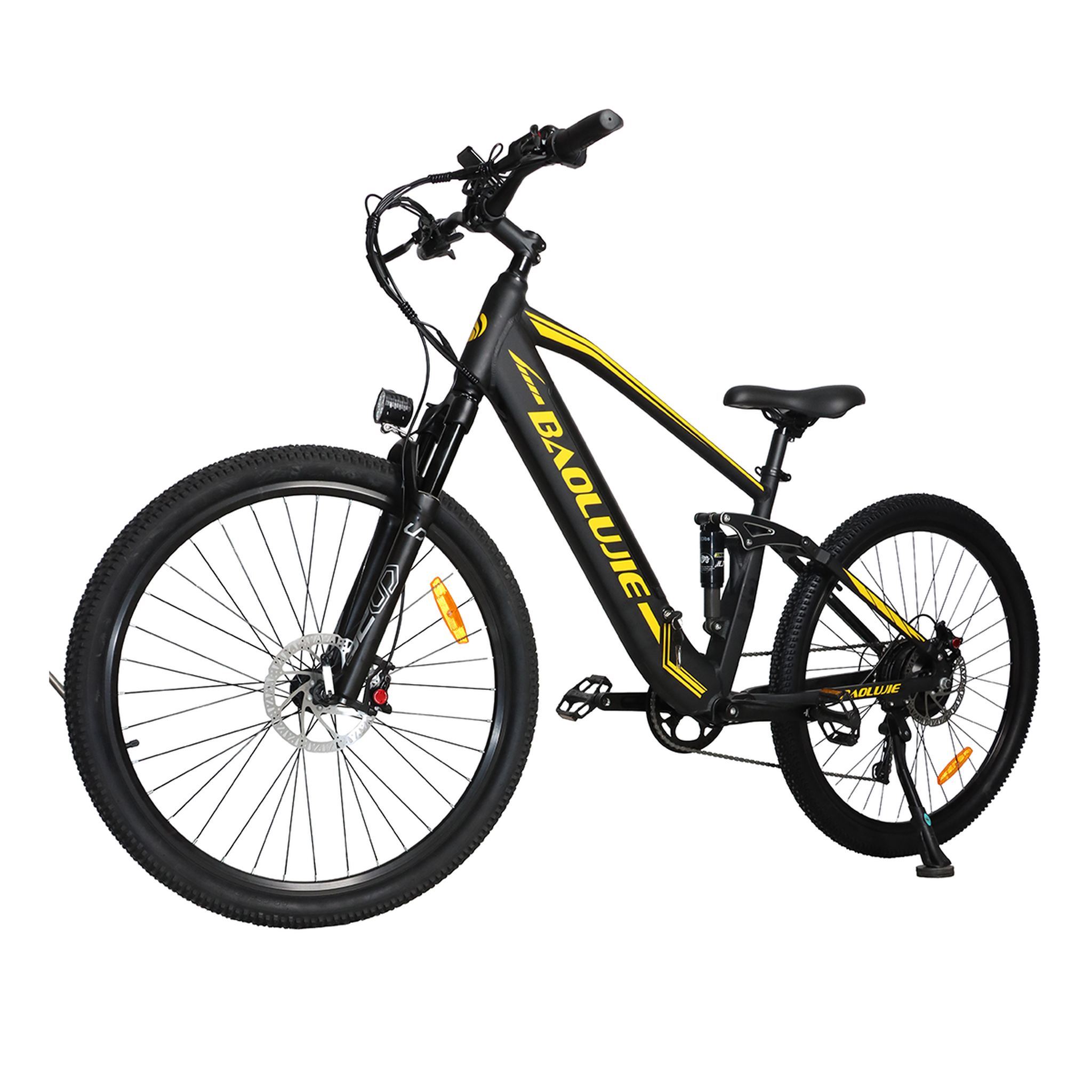 Voir la diapositive 4 : BAOLUJIE Baolujie s9 electric mountain bike 29 , full suspension, 10 speeds, black