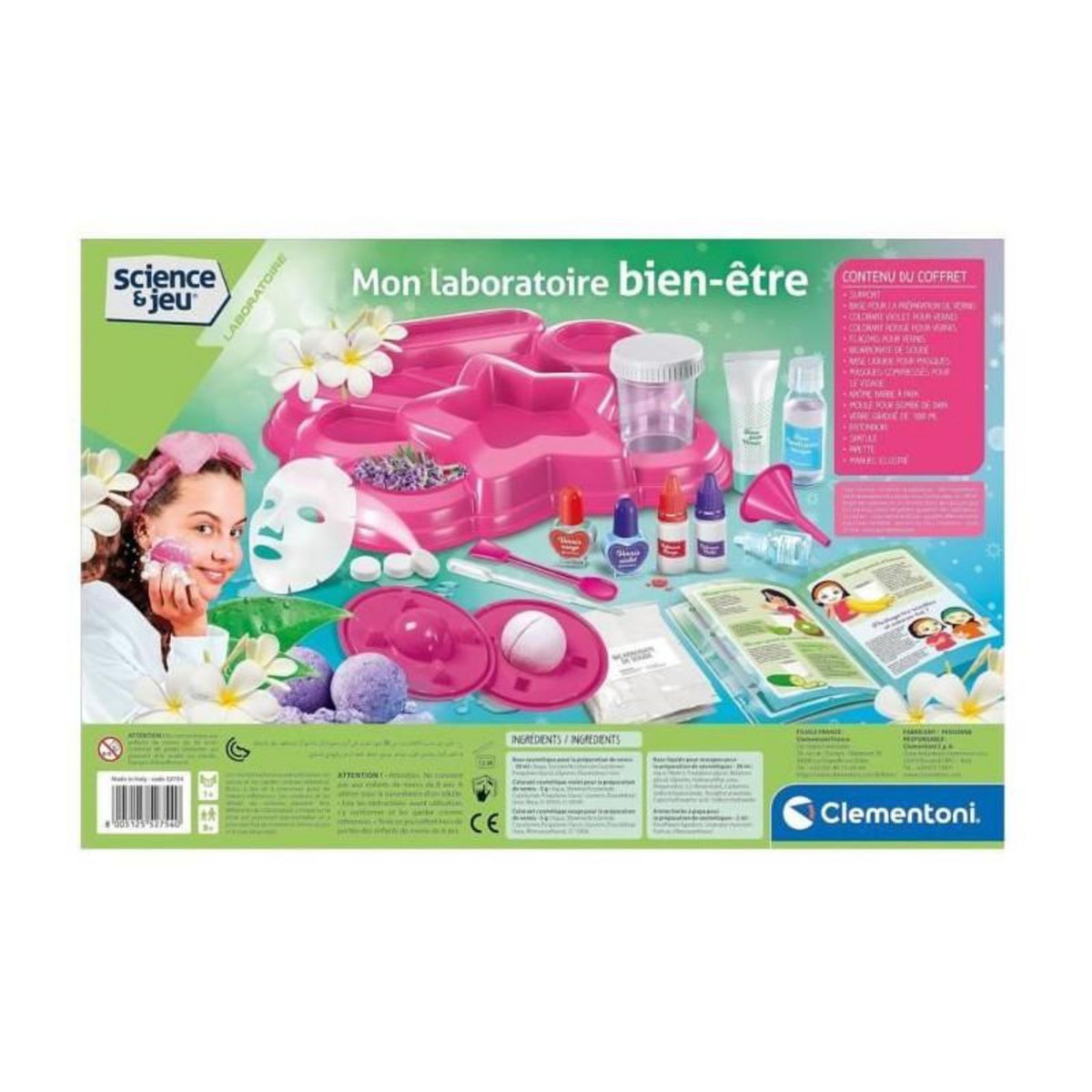 NEW BORN BABY Clementoni - Sciences et Jeu - Mon laboratoire bien-etre - Fabriquer soi-meme ses produits de beauté