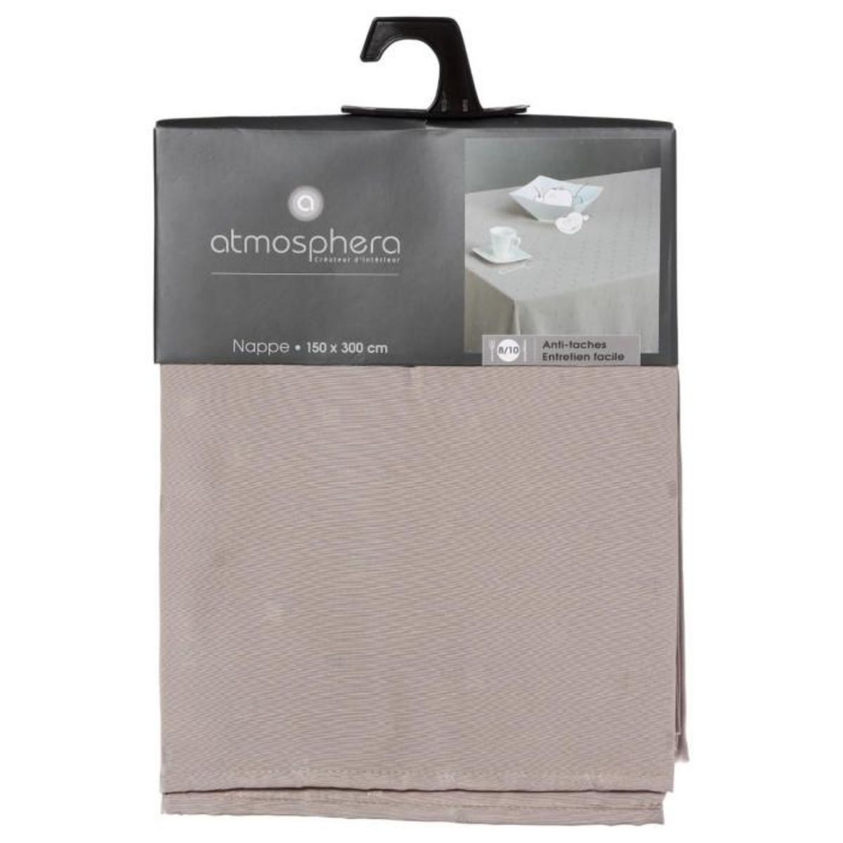 Paris Prix Nappe Antitache  Jacquard Carré  150x300cm Lin