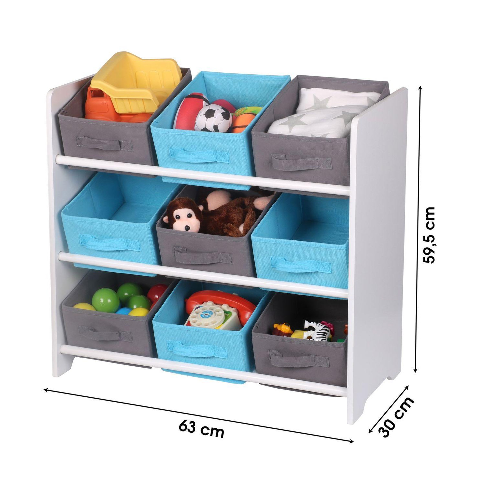 Voir la diapositive 3 : DIVERS Meuble de rangement enfant 9 Paniers