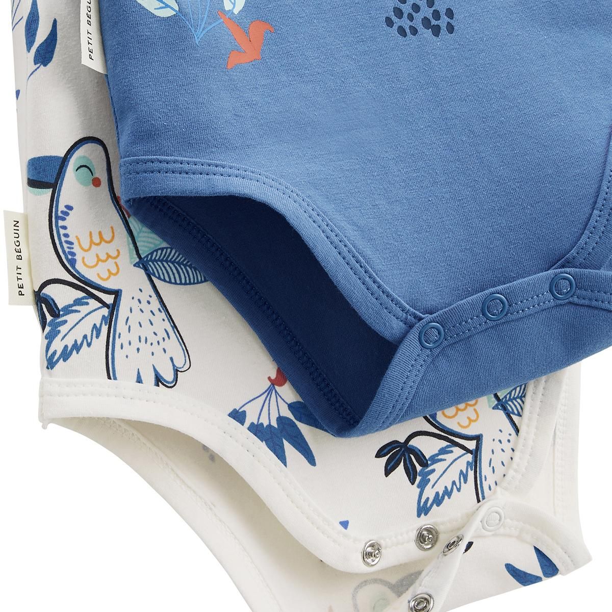 Petit Béguin Lot de 2 bodies bébé manches courtes Mexico