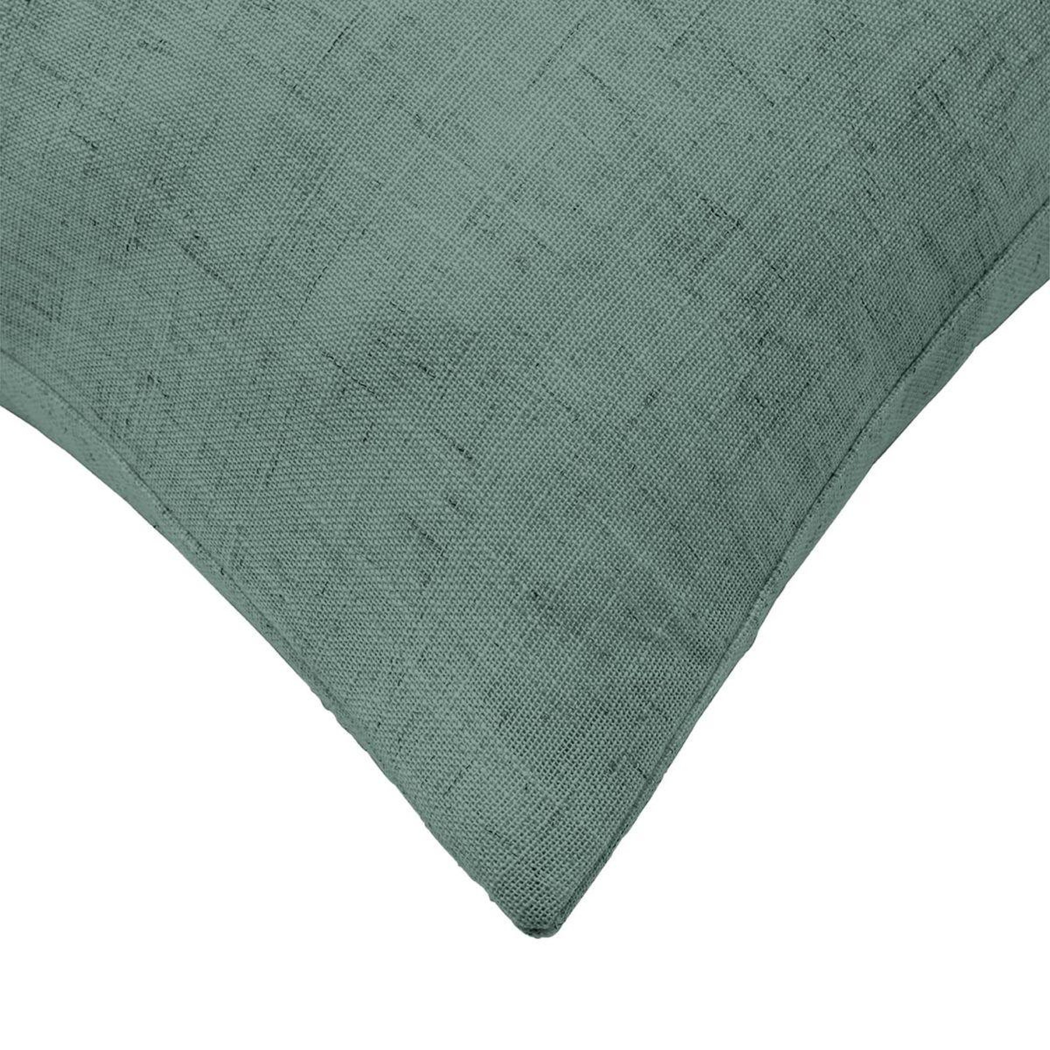 Voir la diapositive 3 : Douceur d'Intérieur Coussin effet lin tissé  nando  60x60cm vert cèdre