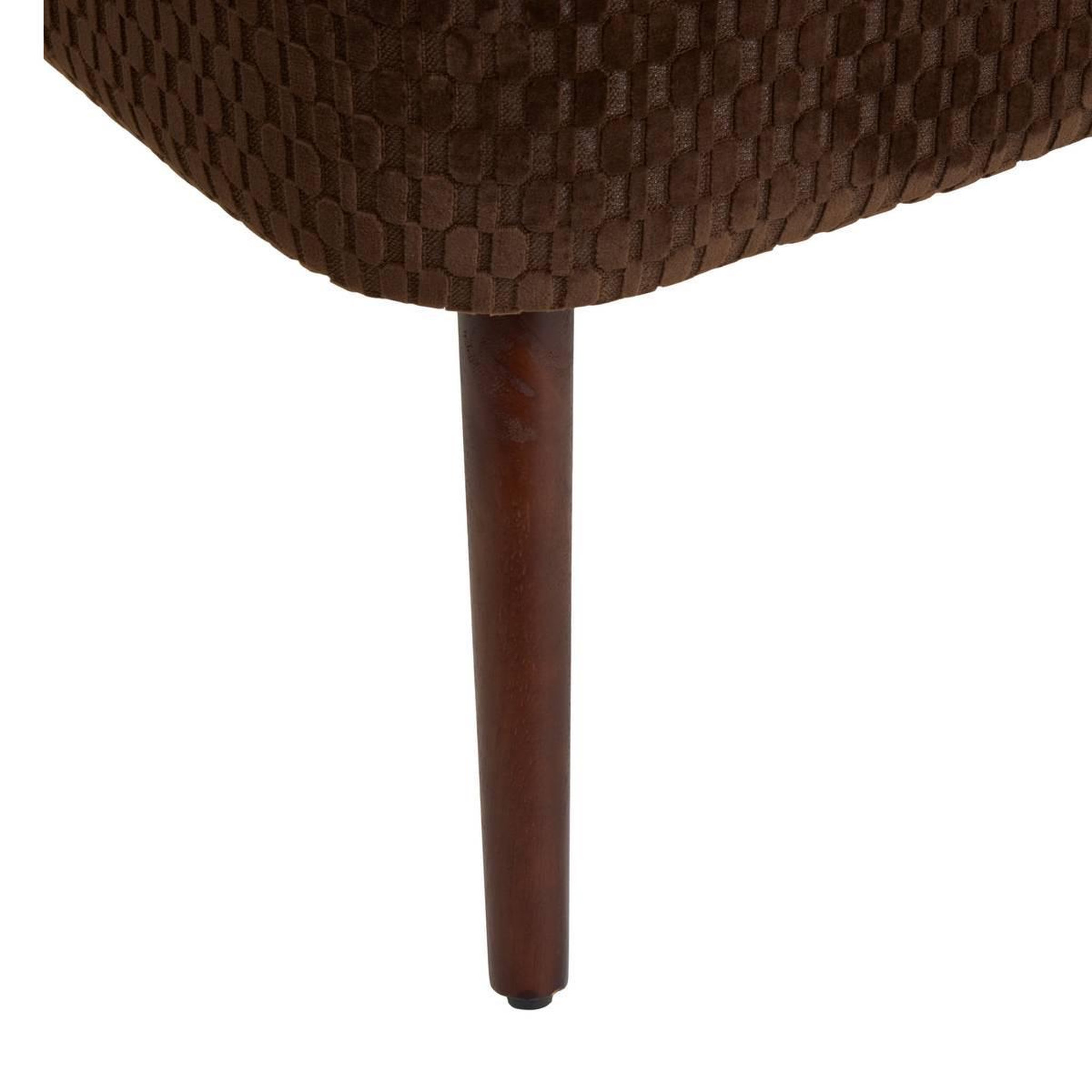 Voir la diapositive 3 : ATMOSPHERA Fauteuil Crapaud à Motifs  Chiara  80cm Marron Tonka