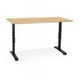 Voir la diapositive 2 : Paris Prix Bureau Hauteur Réglable  Mathew  160cm Noir & Naturel