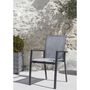 Voir la diapositive 1 : Fauteuil de jardin empilable aluminium textilène TREFLE