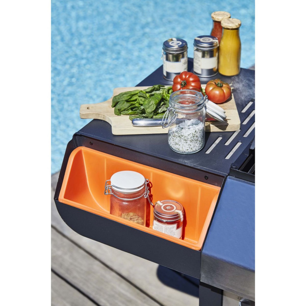 Barbecue gaz 3 brûleurs + 1 latéral inox EMMA