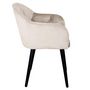 Voir la diapositive 3 : Paris Prix Fauteuil Design en Velours  Glany  81cm Beige