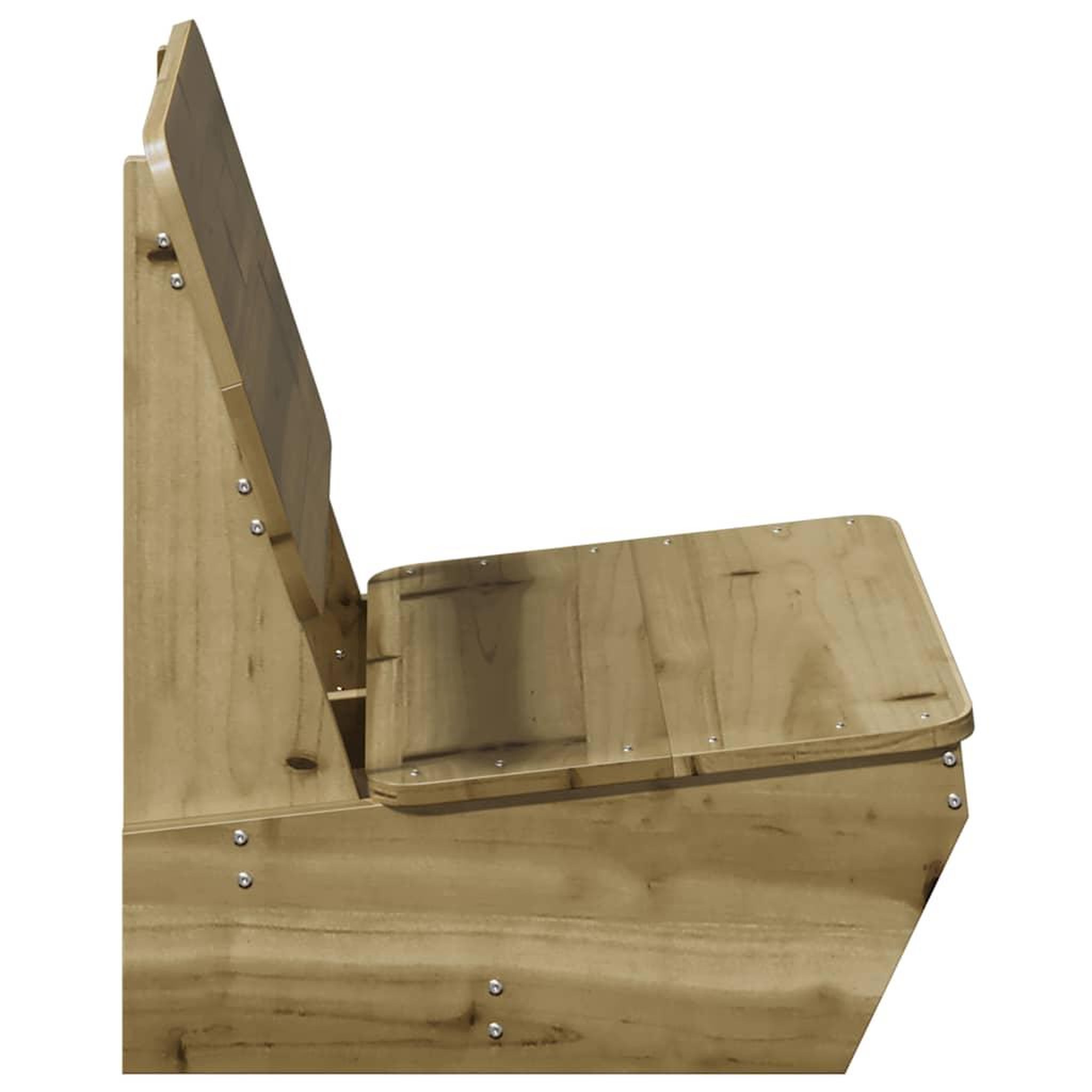 Voir la diapositive 4 : VIDAXL Chaise de jardin 60x64x70,5 cm bois de pin impregne