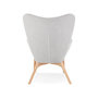 Voir la diapositive 5 : Paris Prix Fauteuil Design Scandinave  Ticao  93cm Gris