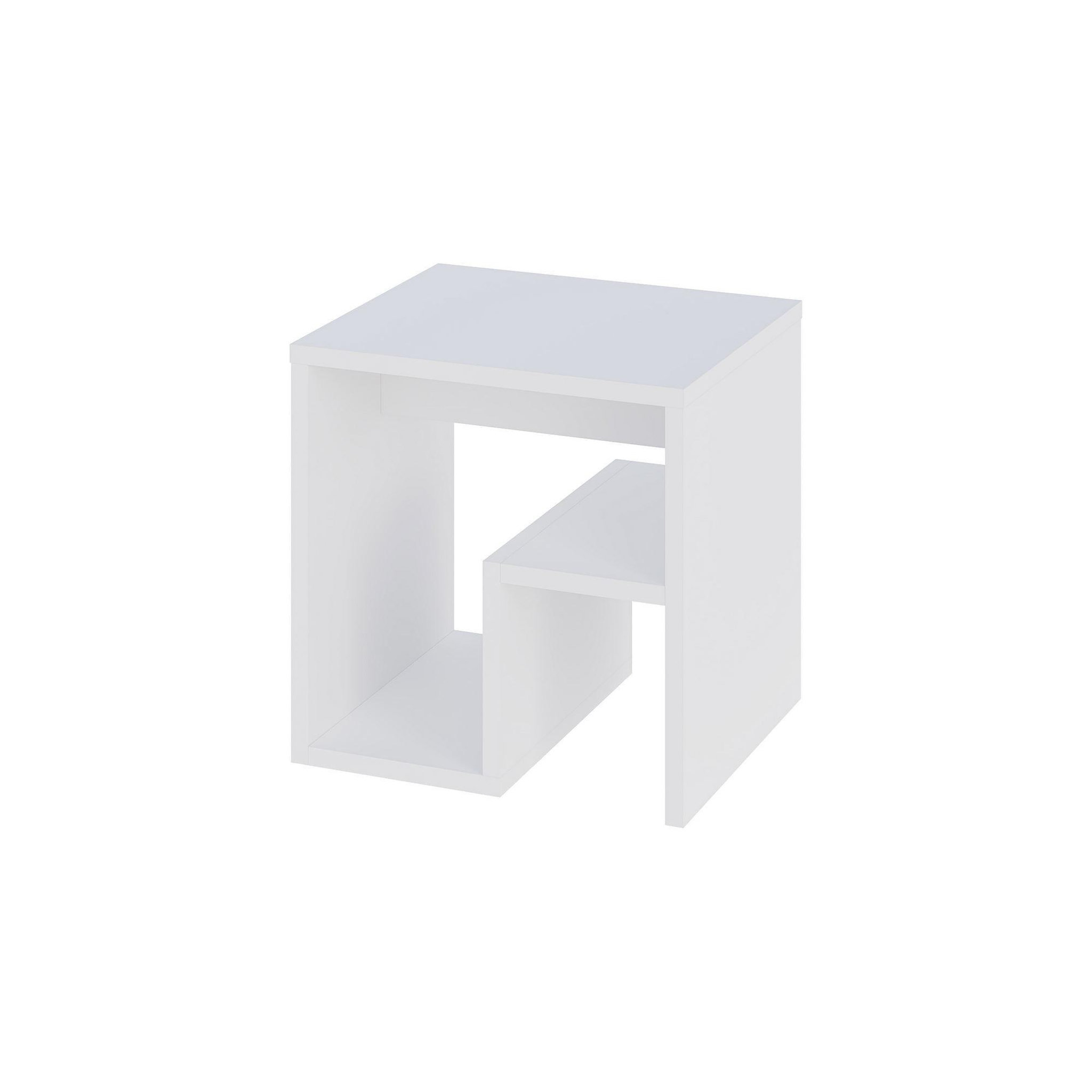 Habitat et Jardin Table d'appoint en bois  bon  40 x 35 x 40 cm - blanc