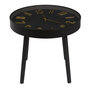 Voir la diapositive 4 : Paris Prix Table d'Appoint Horloge  Lounge  50cm Noir