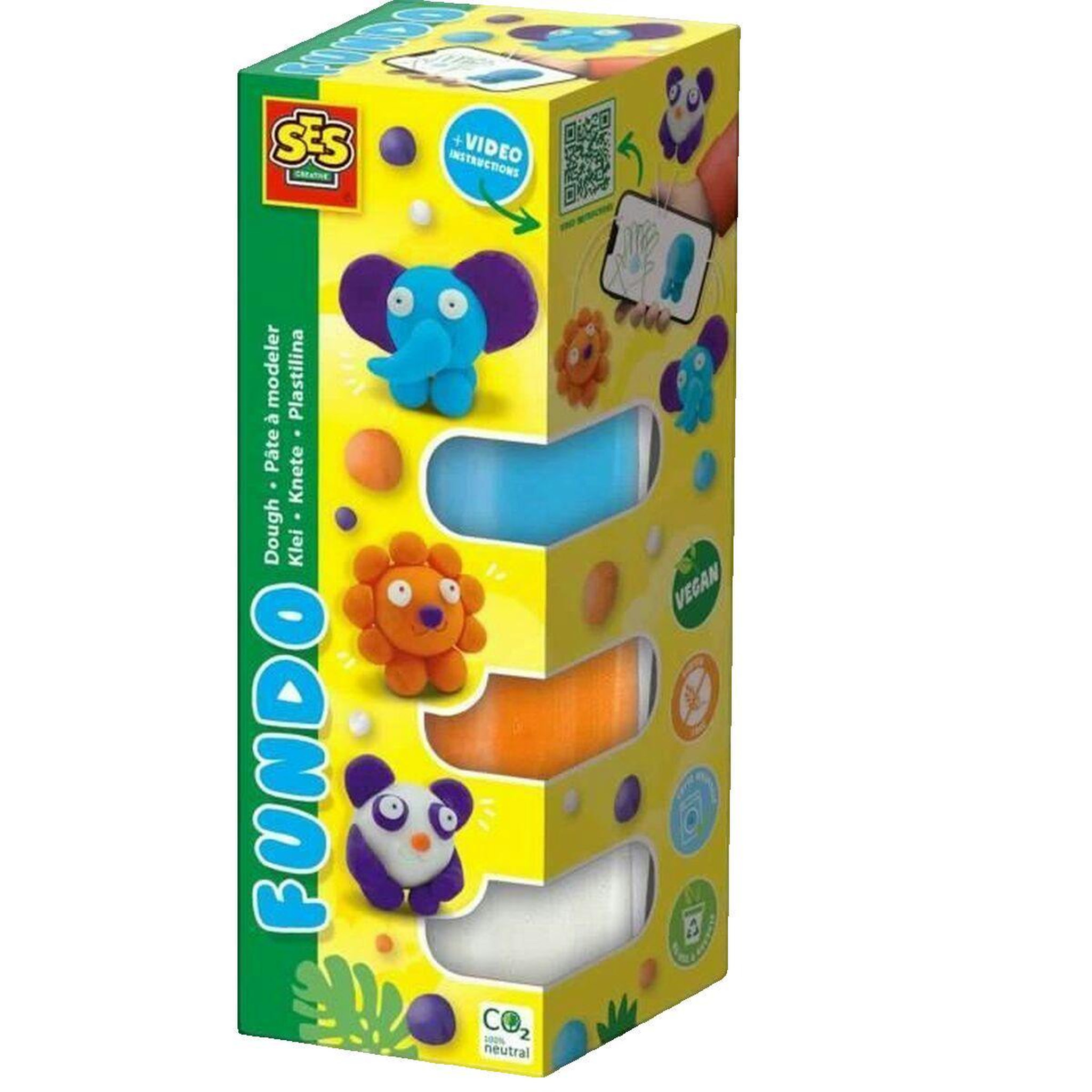 SES Creative Pâte à modeler SES Creative FunDo Animaux Sauvages