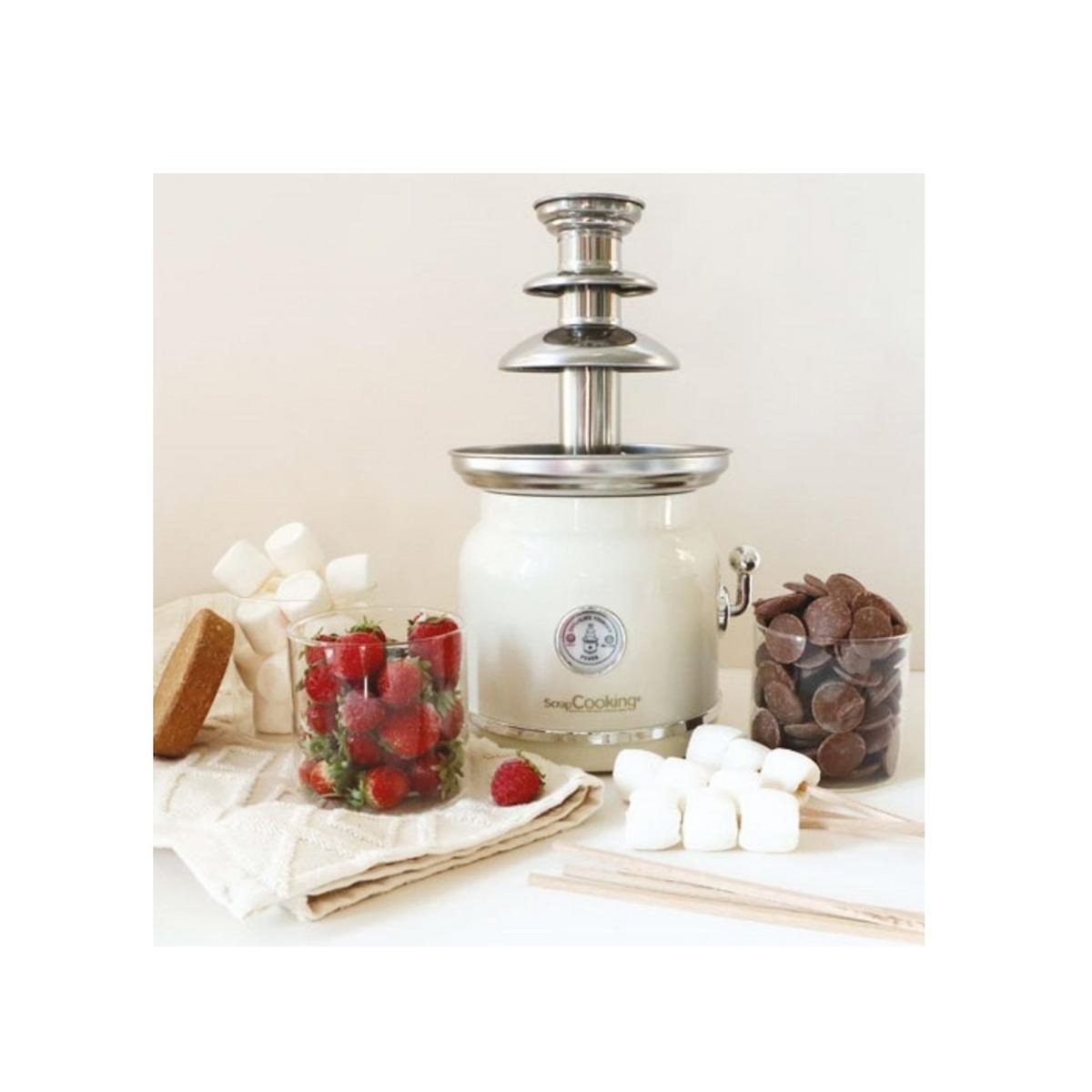 SCRAPCOOKING Chocolatière 90w blanc - 3897