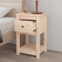 Voir la diapositive 4 : VIDAXL Tables de chevet 2 pcs 40x35x61,5 cm Bois de pin massif