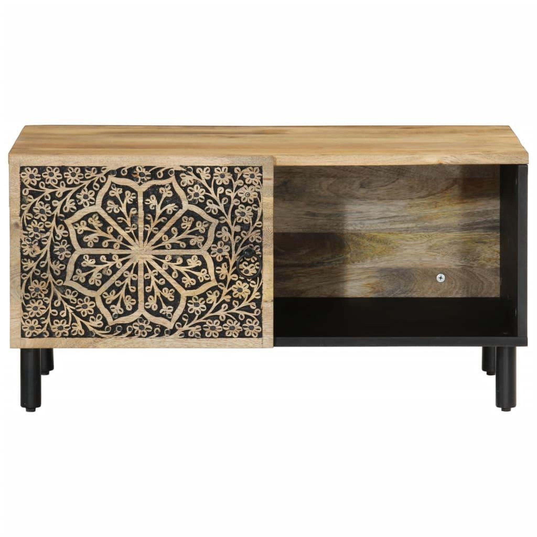 Voir la diapositive 5 : VIDAXL Table basse 80x50x40 cm bois de manguier massif
