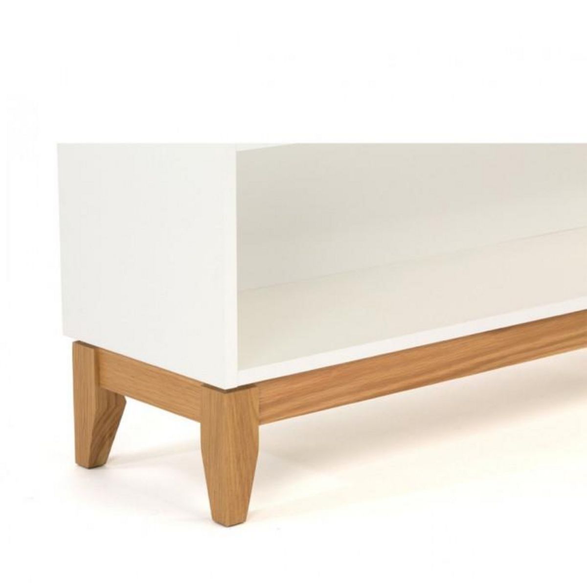 Paris Prix Console 2 Niches & 1 Tiroir  Blanco  120cm Blanc