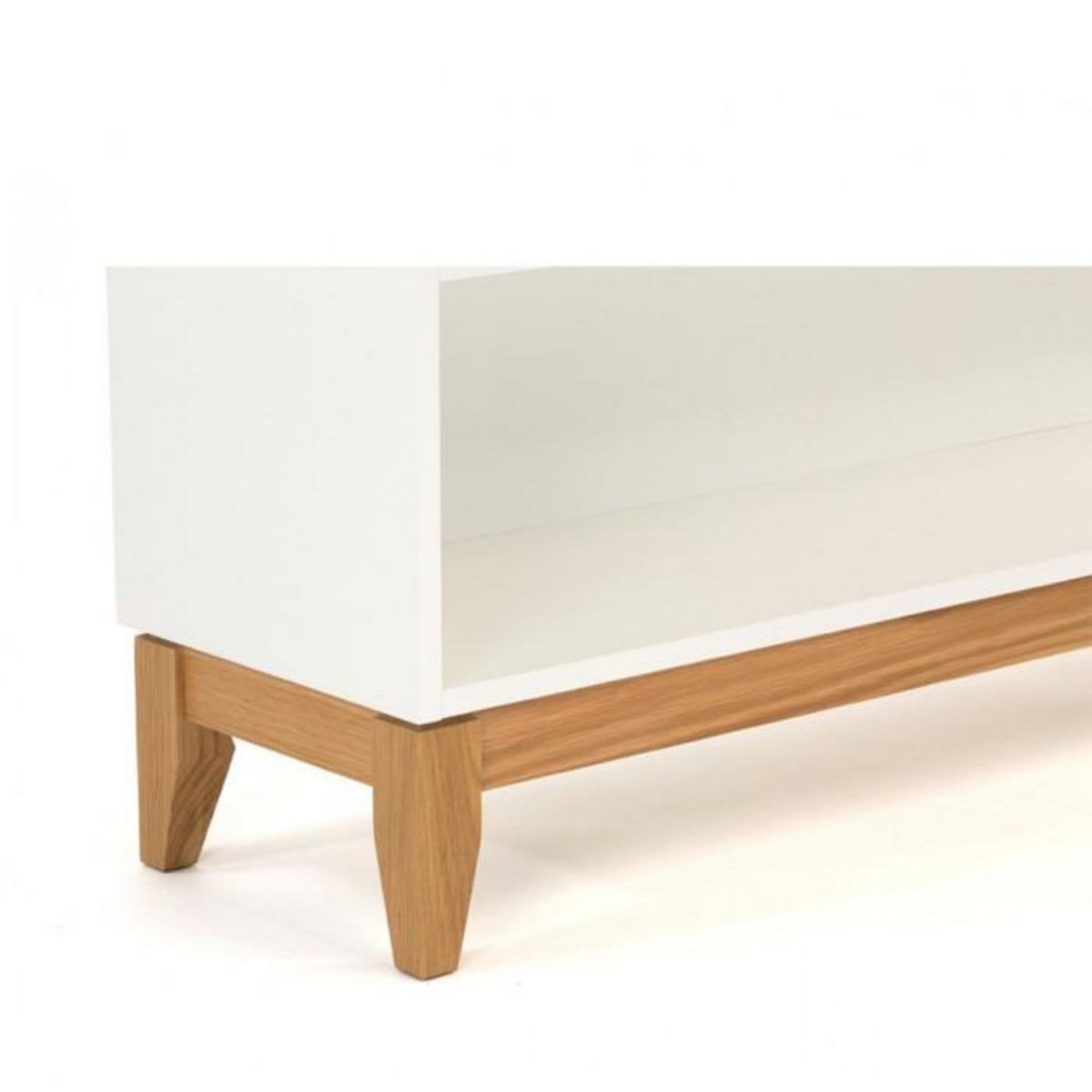 Paris Prix Console 2 Niches & 1 Tiroir  Blanco  120cm Blanc