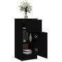 Voir la diapositive 5 : VIDAXL Buffet noir 30x30x70 cm bois d ingénierie