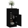 Voir la diapositive 5 : VIDAXL Buffet noir 30x30x70 cm bois d ingénierie