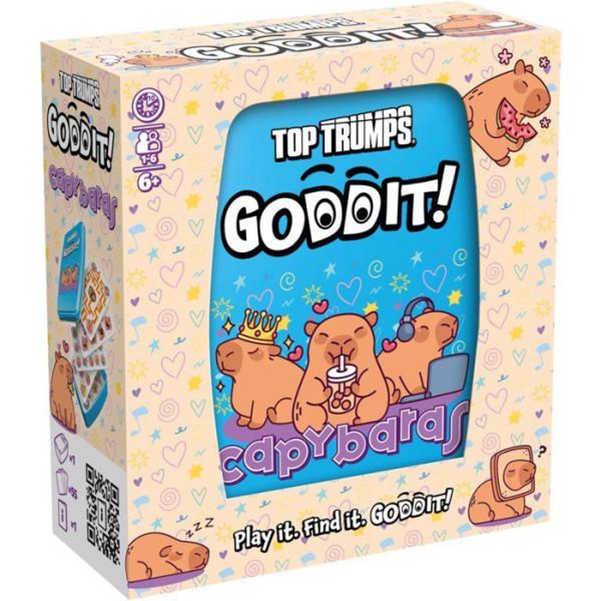 Winning Moves GODDIT - Top Trumps Capybaras - Jeu de cartes - WINNING MOVES - 1 a 6 joueurs - Des 6 ans