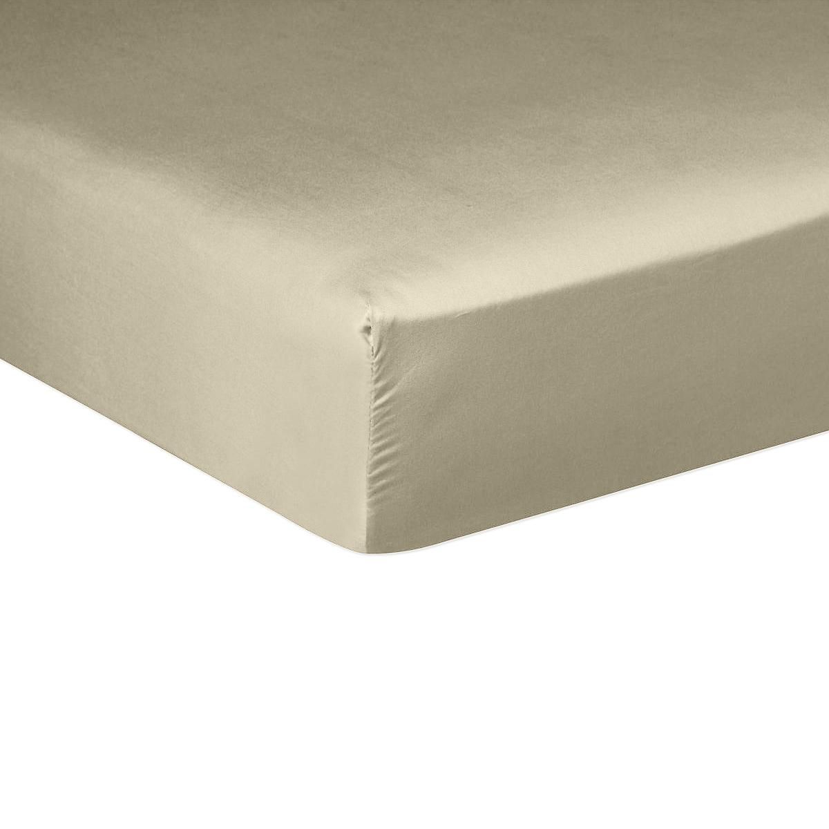BATON ROUGE Drap housse 100% satin de coton 105 fils