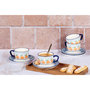 Voir la diapositive 2 : BJORN Tasse NAPOLI 20cl et soucoupe Ø15cm - 8 pièces - Agrume