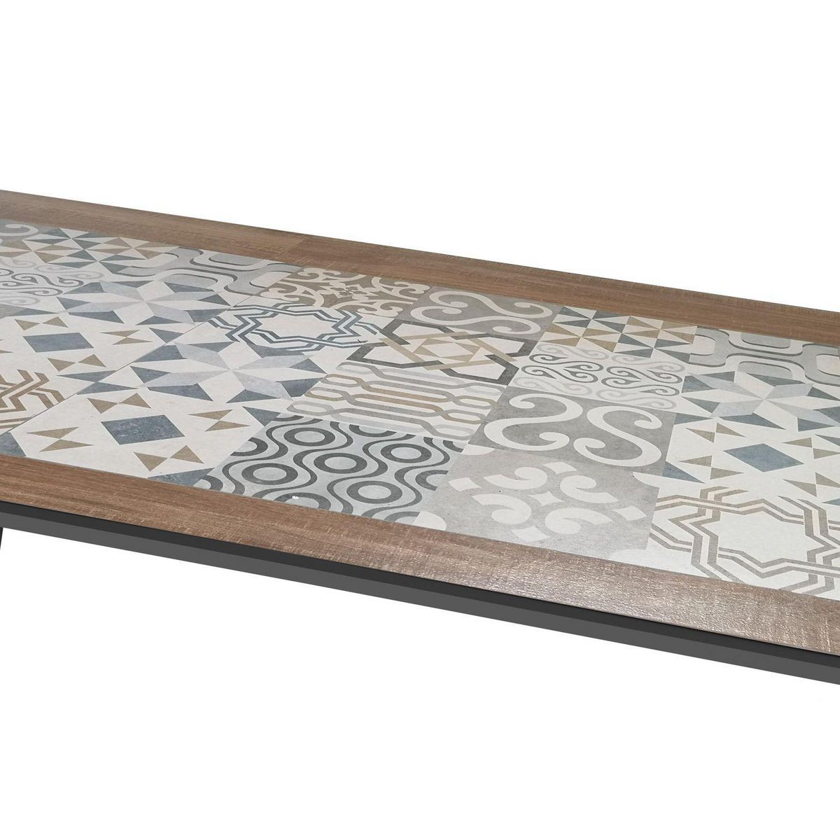 HESPERIDE Table de jardin fixe Lambada en acier - 8 Places