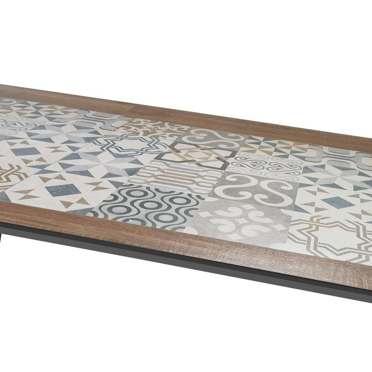 HESPERIDE Table de jardin fixe Lambada en acier - 8 Places