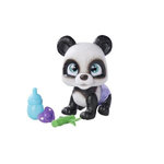 SILVERTORN Smoby - Pamper Petz - Panda a adopter - 4 accessoires - Articulé - Bois et fais pipi - Certificat d'adoption - Des 3 ans