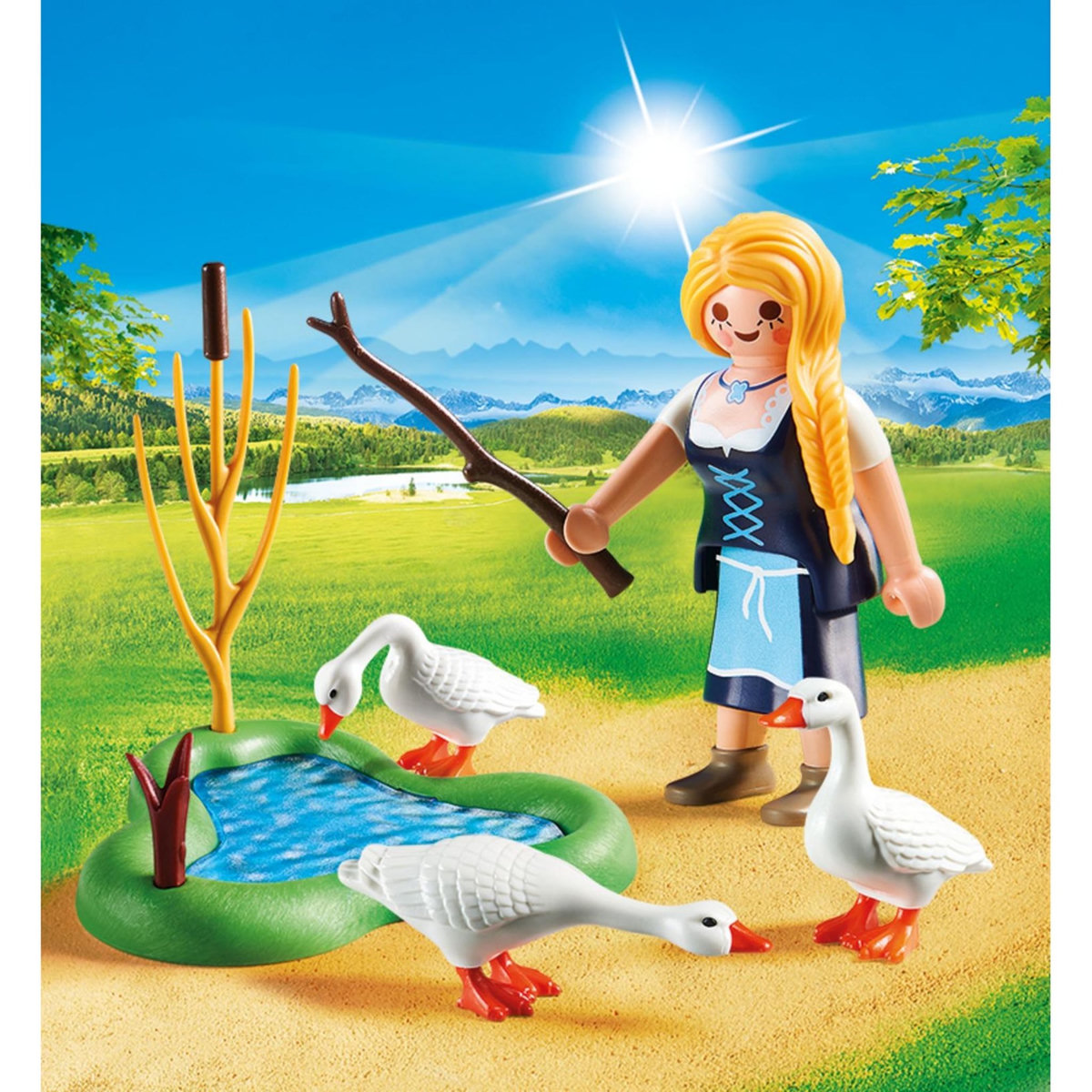 PLAYMOBIL 70083 - Jeune fille avec oies