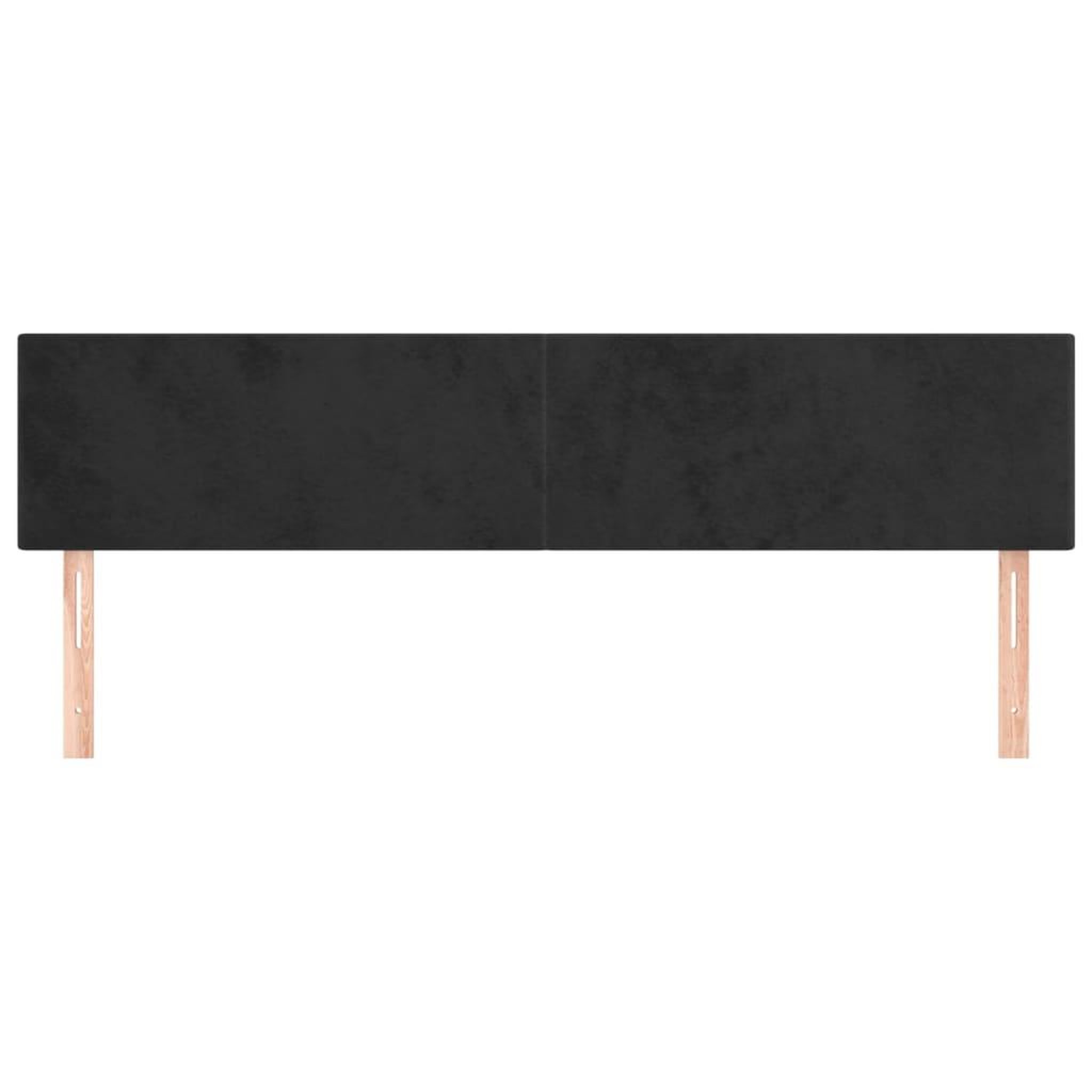 Voir la diapositive 3 : VIDAXL Tetes de lit 2 pcs Noir 80x5x78/88 cm Velours