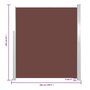 Voir la diapositive 6 : VIDAXL Auvent lateral retractable 160 x 500 cm Marron