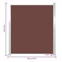 Voir la diapositive 6 : VIDAXL Auvent lateral retractable 160 x 500 cm Marron