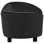 Voir la diapositive 4 : VIDAXL Canape pour chien Noir 69x49x40 cm Peluche