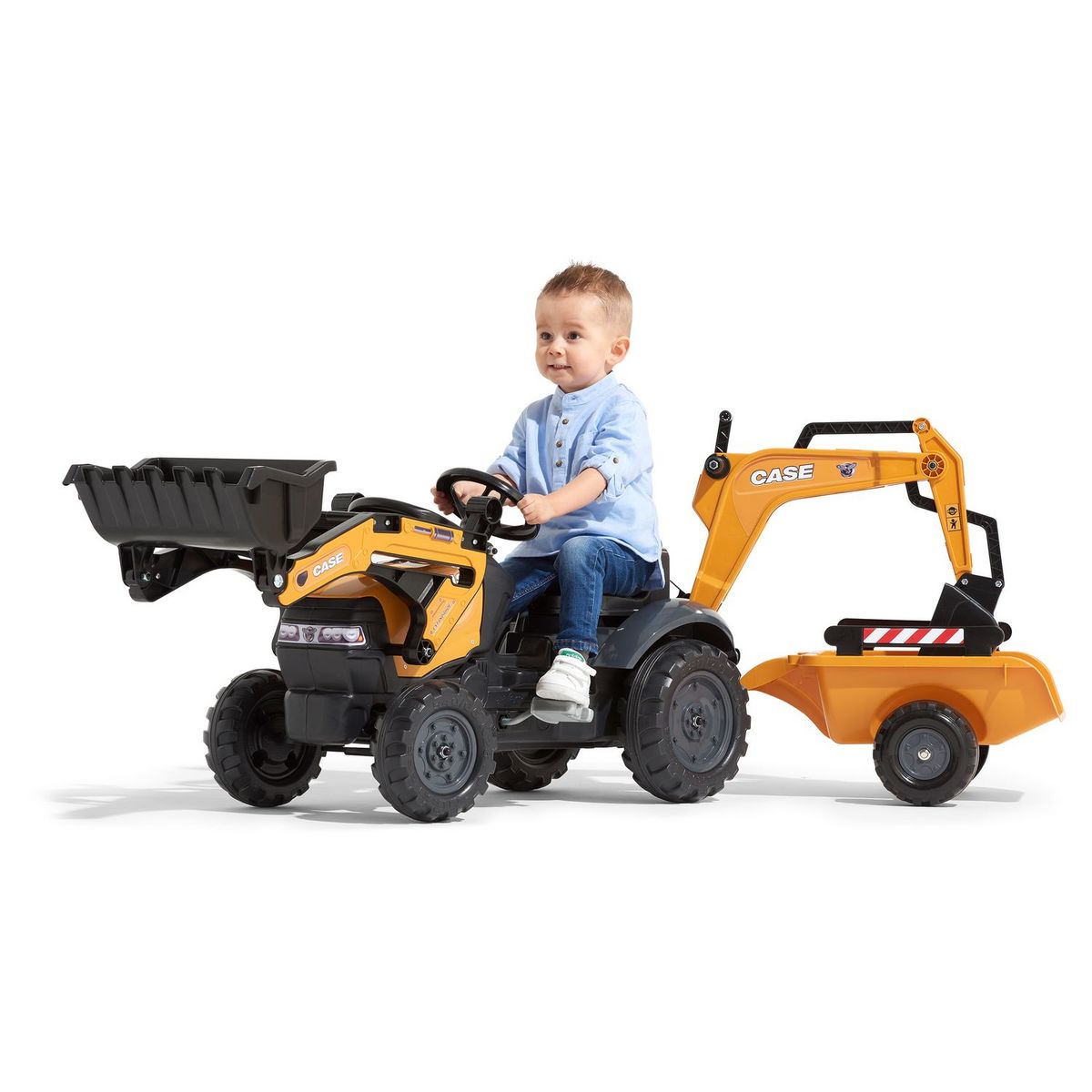 FALK Tractopelle à pédales Case