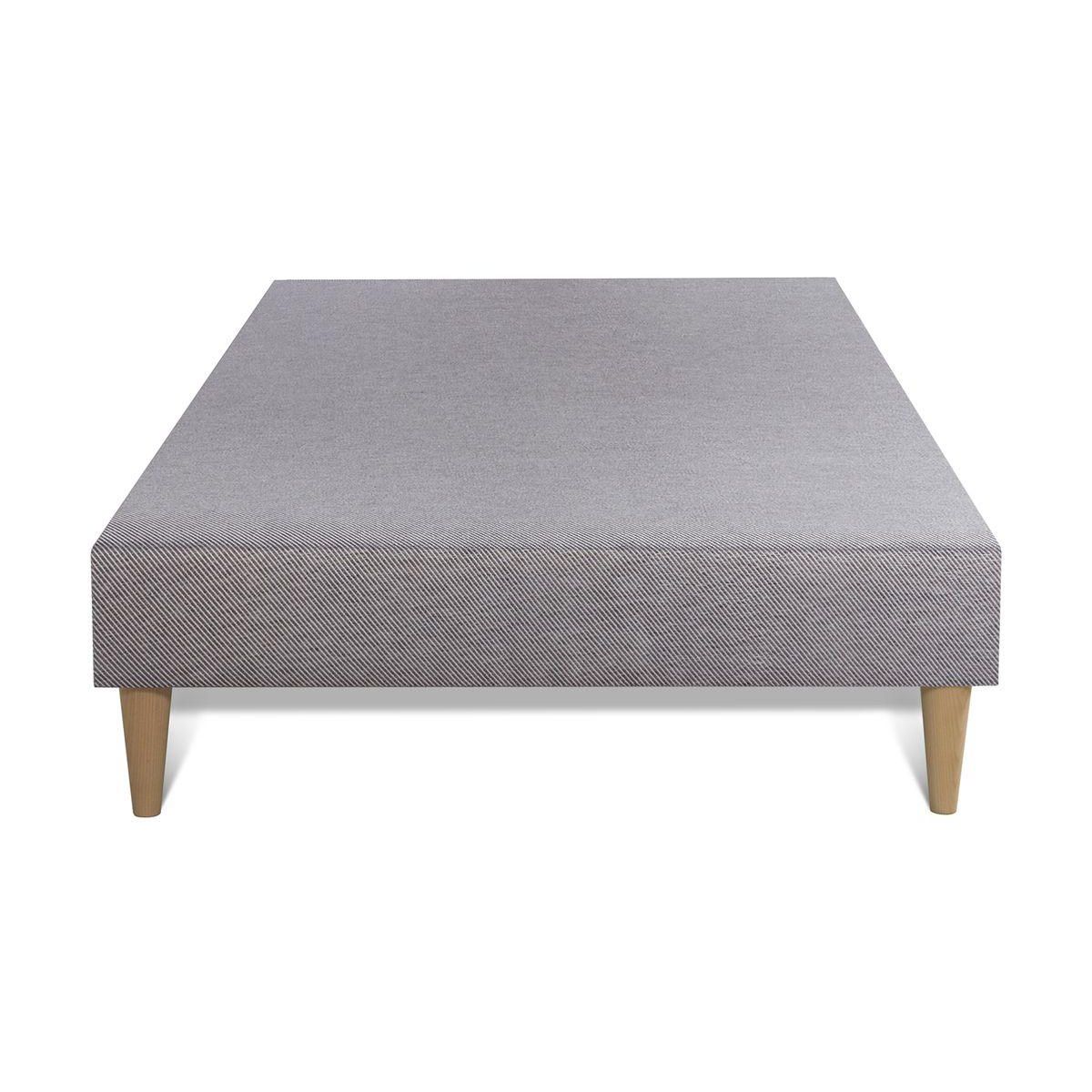 SEPTNUITS Ensemble matelas Mémoire de forme + sommier gris Memo