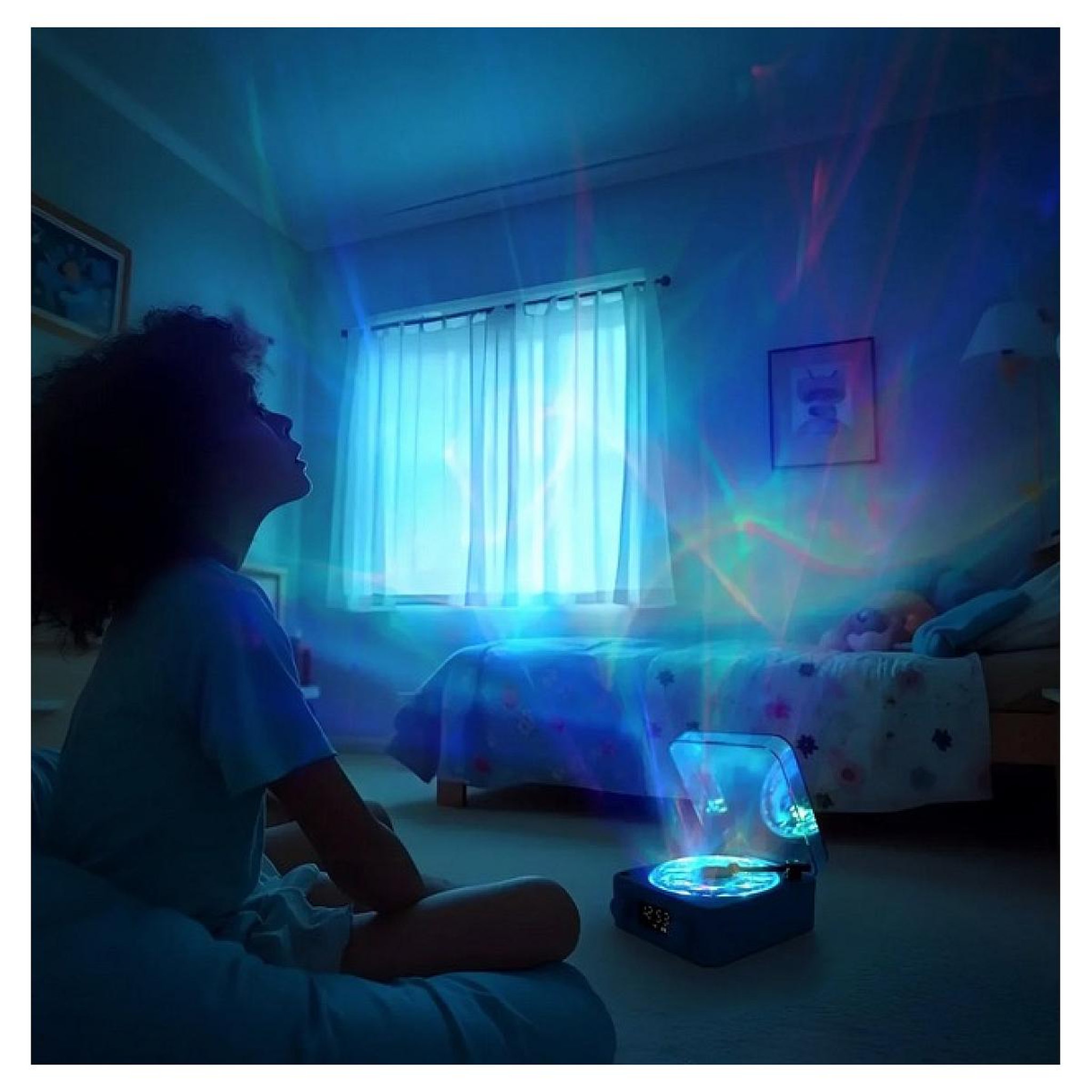 Voir la diapositive 3 : LITTLE L Veilleuse Tourne-disque Sensoriel Magic Wave DEEP RELAX -