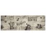 Voir la diapositive 2 : VIDAXL Tapis de cuisine lavable imprime cafe gris 60x180 cm velours